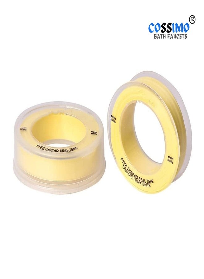 Cossimo Stainless Steel Marc Long Body Bib Cock Tap for Bathroom, Chrome, Silver (1/2" Inch, 13 mm) - Set of 2 - Image 4